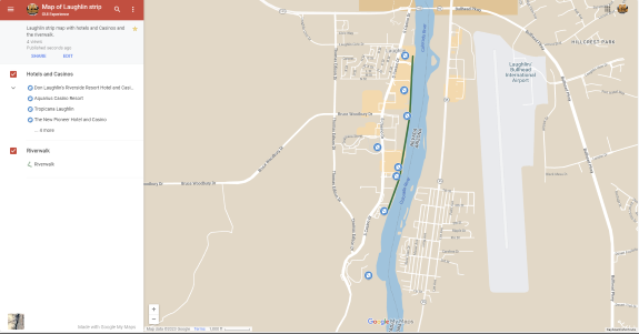 Laughlin Strip map